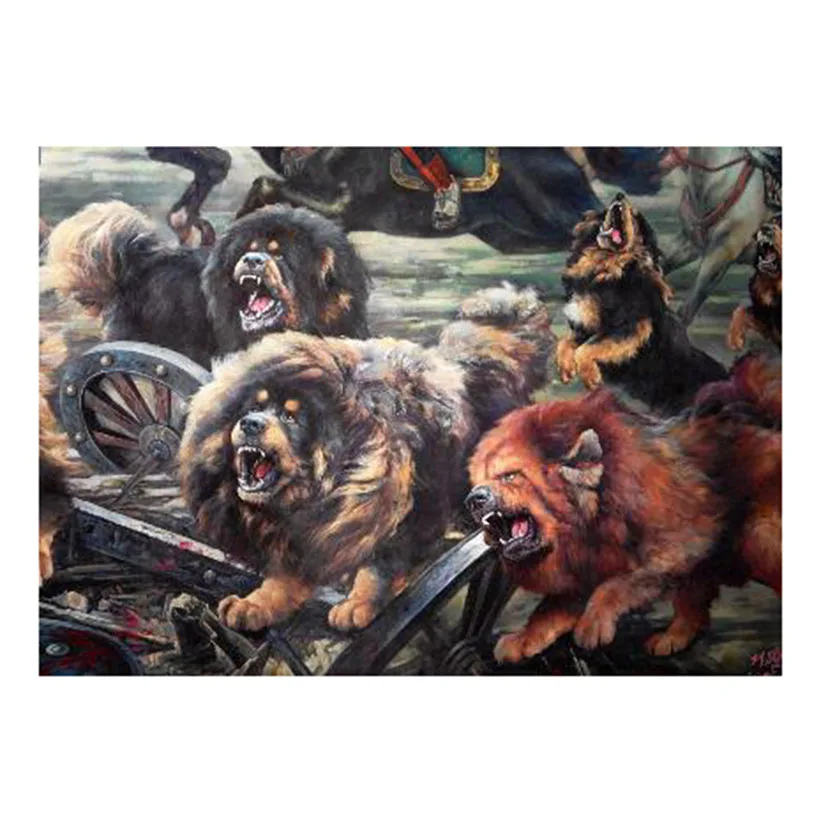 Tibetan Mastiff Animal 5D DIY Full Drill Diamond Painting Cross Stitch Embroidery Rhinestones Mosaic Home Decoration Gifts L10