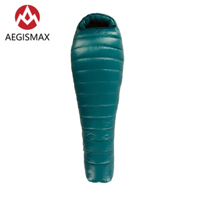 AEGISMAX M3 Camping Goose Down Sleeping Bag 23℉~32℉ Ultralight Winter 800FP Mummy Type Splicing Hiking Outdoor Warm Sleeping Bag