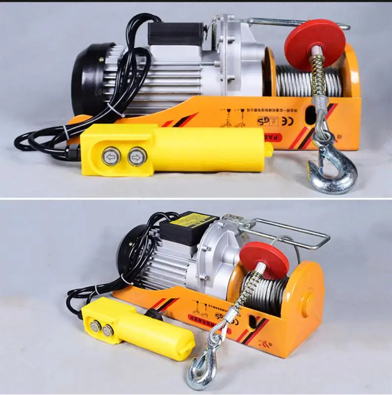 100/200Kg Điện Pa Lăng Xích Kéo Tay Nâng Cáp Tời Nâng Dây Cẩu Điện Xưởng Điện Giàn Móc Treo Bộ Tời Nâng