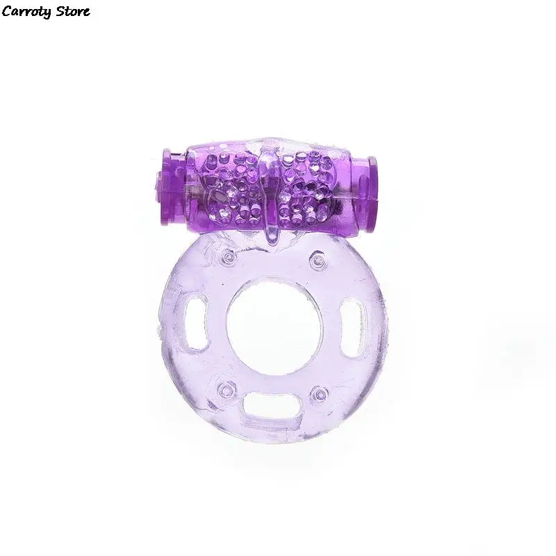 New Stretchy Butterfly Ring Silicon Vibrating Cock Ring Penis Rings Adult Sex Toys For Man Woman Relaxation Elastic Delay Ring