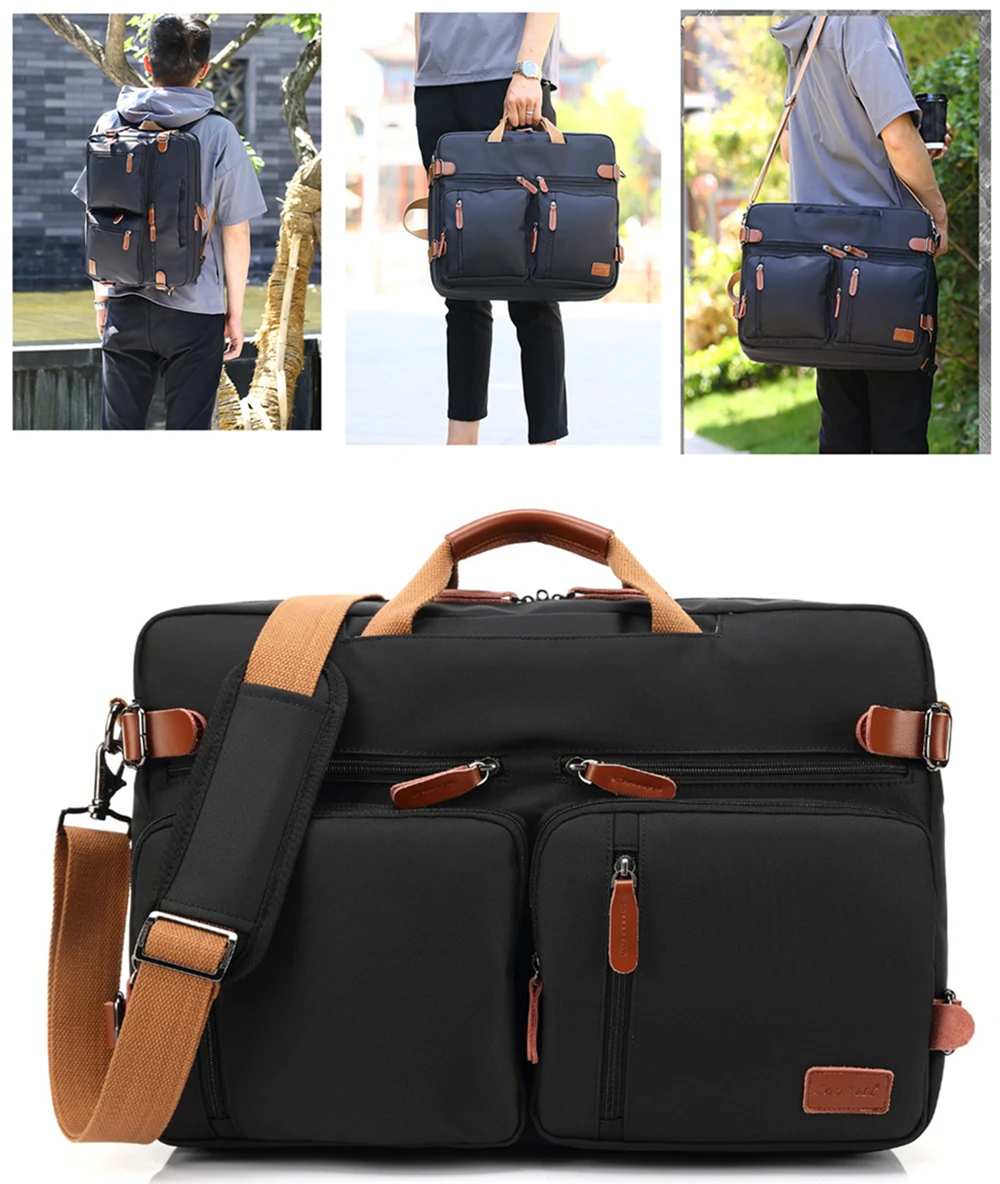 COOLBELL Backpack 15.6/17.3Inch Convertible Laptop Backpack Fashion Business Travel Anti-Theft Backpack Casual Portable Backpack