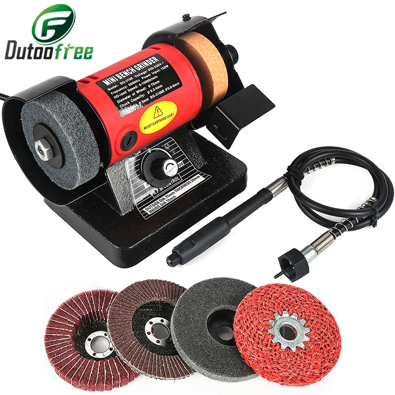 1 Set 150W Bench Versatility Grinder Table Saw Grinding Polishing Cutting Grinder Machines For Wood Metal Electrical Tools 220V