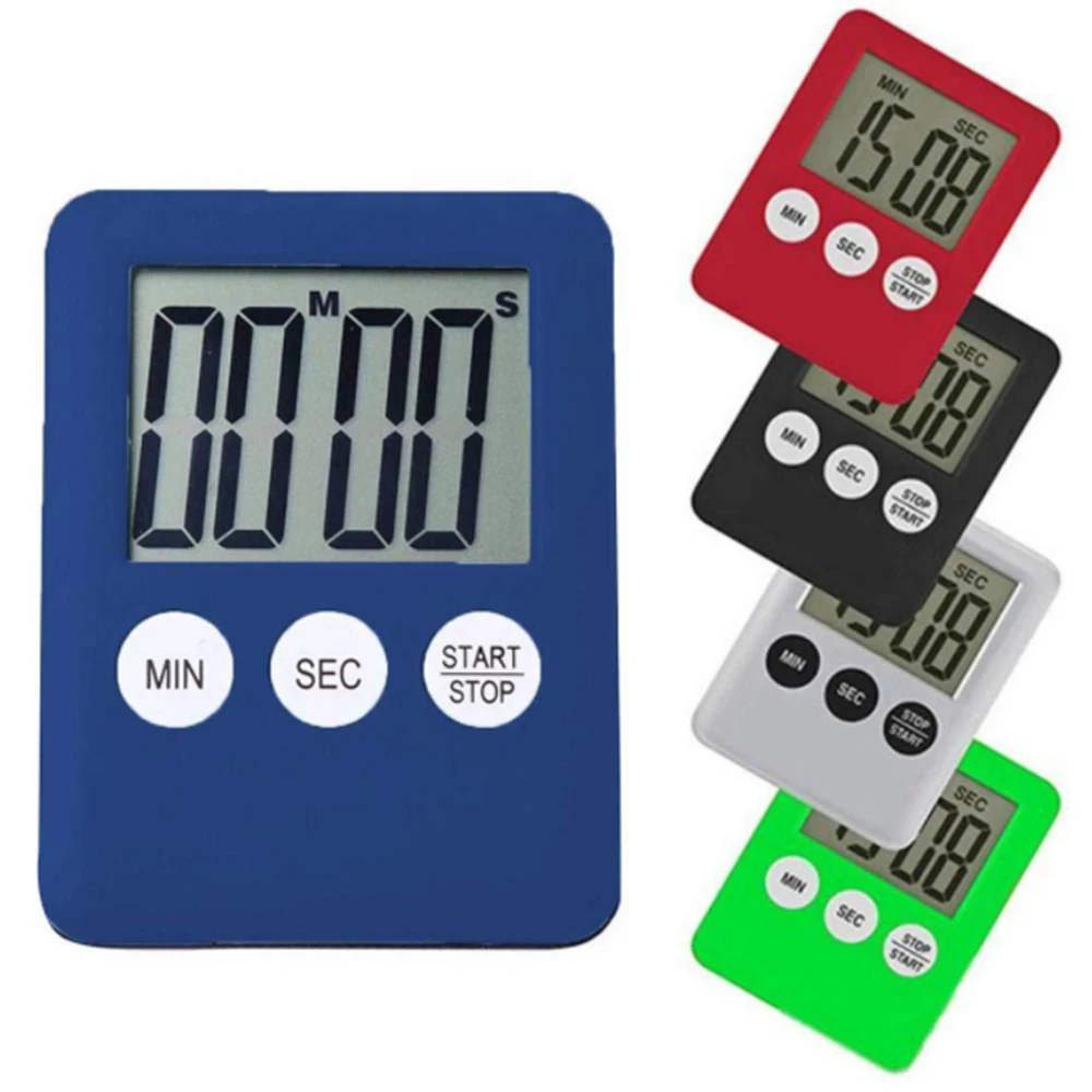 Ultra-thin Digital Kitchen Timer With Magnetic Rear LCD Display Can Display Minute Countdown Reminder Accessorie High Quality