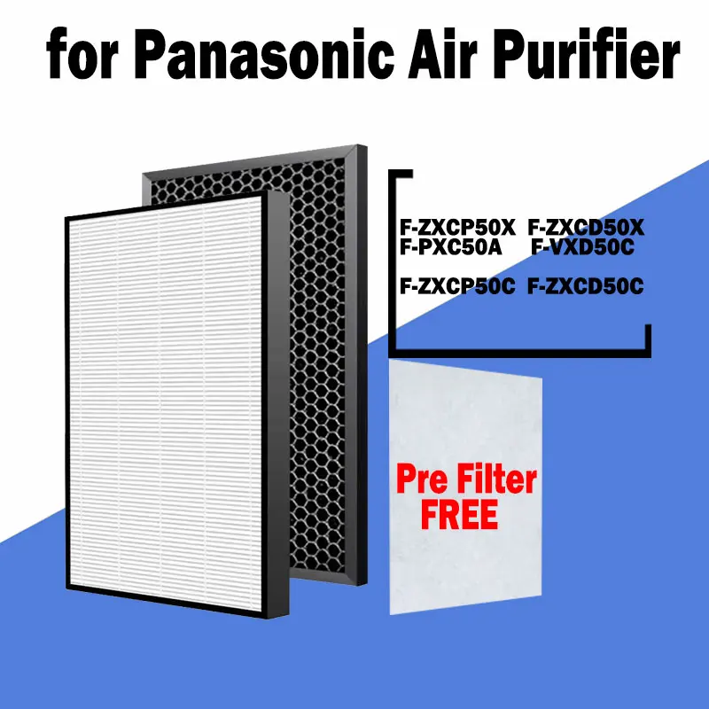 High Efficiency F-ZXCP50C F-ZXCD50C H13 HEPA Air Filter Replacement for Panasonic F-ZXCP50X F-ZXCD50X F-PXC50A F-VXD50C