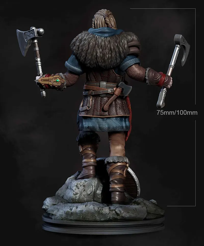 1/24 75mm 1/18 100mm Resin Model Kits Viking Warrior Soldier Figure Unpainted No Color RW-077