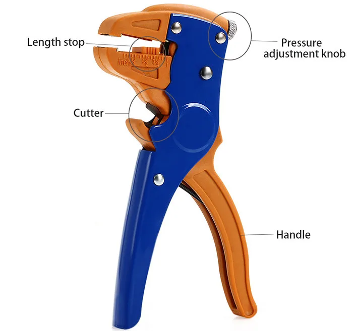 Pelacables de aislamiento autoajustable, HS-700D, Pelacables automático, rango de pelado 0,25-2,5 mm2 con herramienta de alta calidad