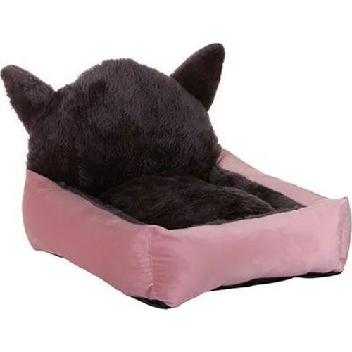 Lion Cat Shaped Cat Bed Pink