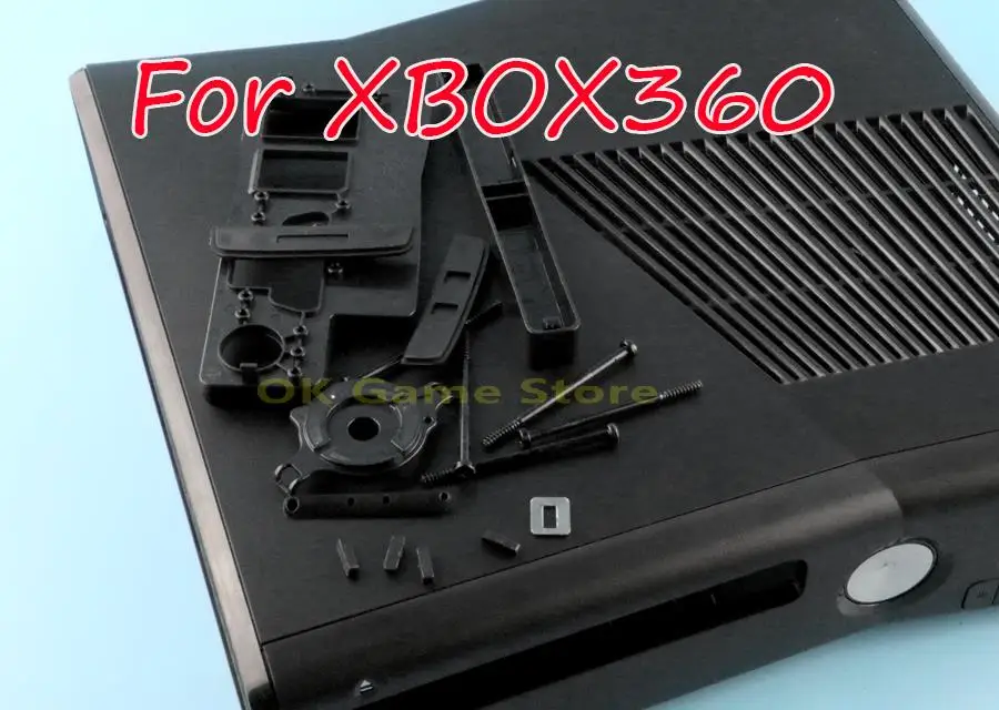 

1set Replacement high quality Full set Black Housing Shell Cover Case for XBOX360 xbox 360 console Slim