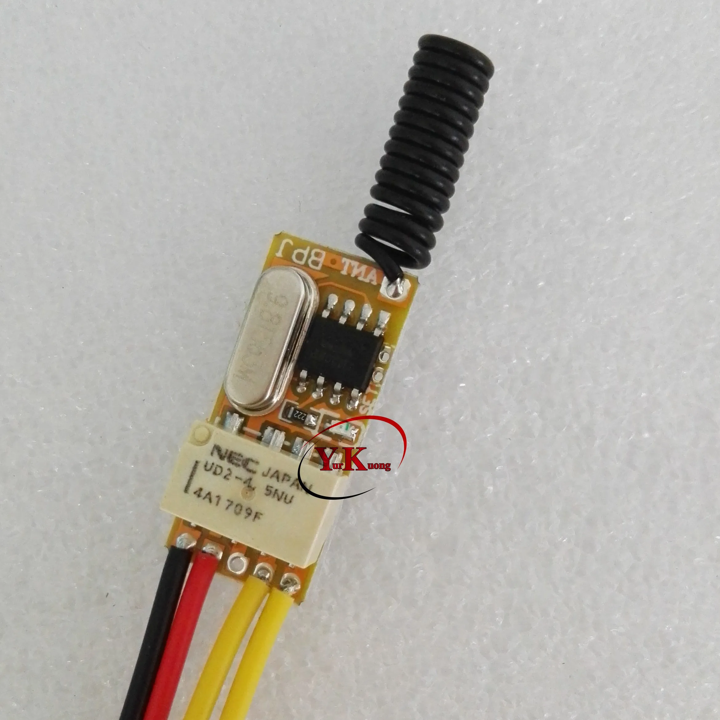 3.7V Piccolo RF Interruttore A Distanza 433 315 4.2V 4.5V 5V 6V 7.4V 9V 12V Piccolo Contatto Relè Senza Fili Interruttori NO COM NC Mini RX TX 315 43