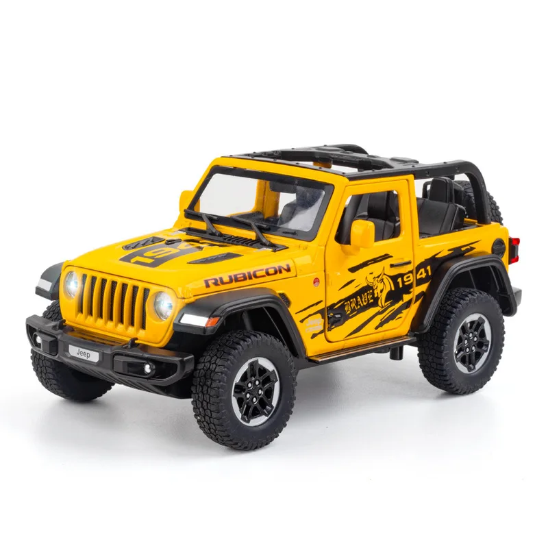 1:20 Wrangler Rubicon Car model Off-road vehicle Car Diecasts & Toy Vehicles Car Model Miniature Scale Model Car Kids Gift