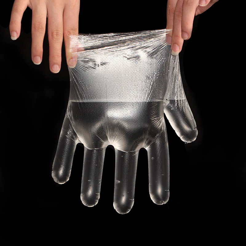 Clear Disposable Gloves Transparent Plastic Gloves Latex Free Food Prep Safe Gloves for Cooking Cleaning BBQ Kitchen Things