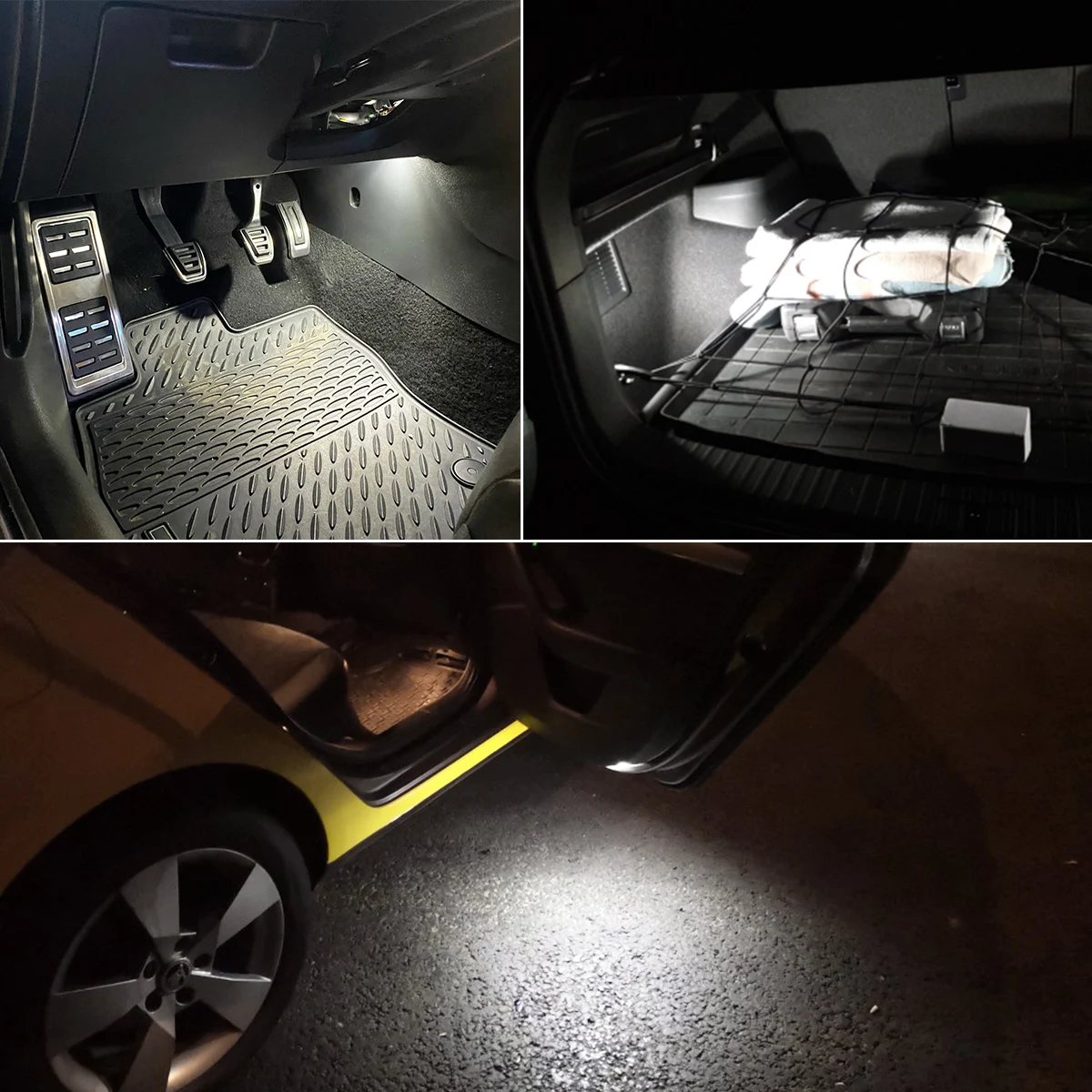 2x auto LED courtesy dveře projektor kufr bota footwell brašnářské lehký pro audi dálnice a2 A3 dálnice a4 dálnice a6 TT Q5 pro VW Passat B5 B6 golf 6 Jetta