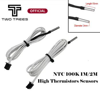 5Pcs 100K Ohm Ntc 1/1.5/1.2M Lijn Hoge Thermistoren Sensoren Met Kabel 3D Print Accessoires Temperatuur Deel Voor SP-3