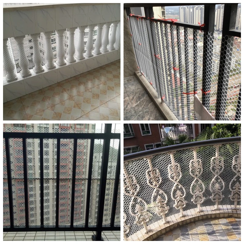 Garden Fence Safety Netting Breeding Net Balcony Railing Stairs Anti-Falling Net Protection Child Cat Pet Chicken Plastic Mesh
