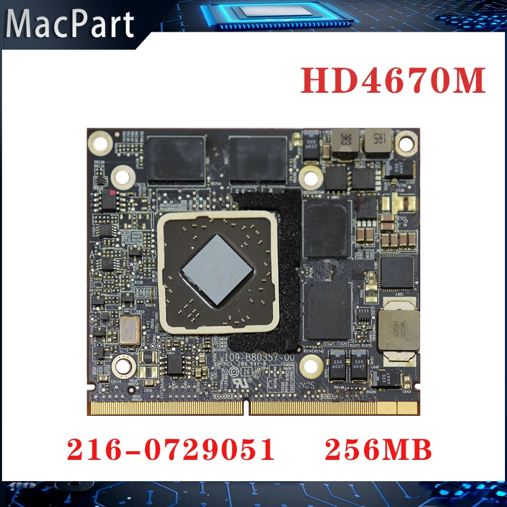 Radeon Original Hd4670 Hd4670m 256mb para Apple Imac 21 27 A1311 A1312 Placa Gráfica de Vídeo 2010 2009 109-b803570 100 Teste ok
