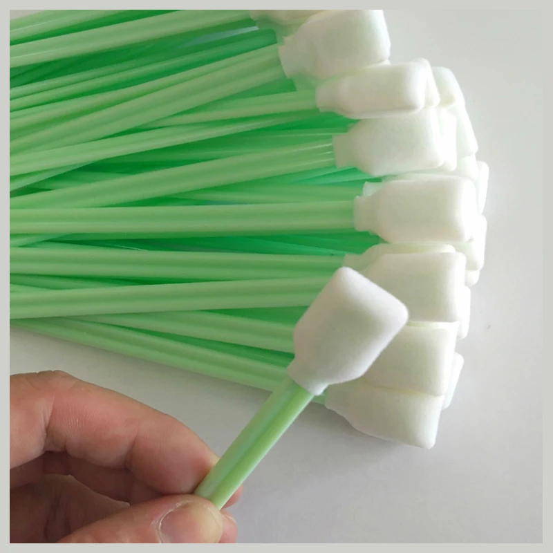 100 pcs Printer Cleaning Sponge Stick for Epson for Roland for Mimaki Cleaning Sticks for Mutoh Printer Head
