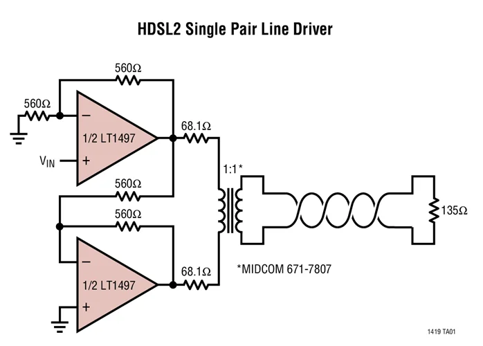 LT1497CS LT1497CS8 LT1497 - Dual 125mA, 50MHz Current Feedback Amplifier