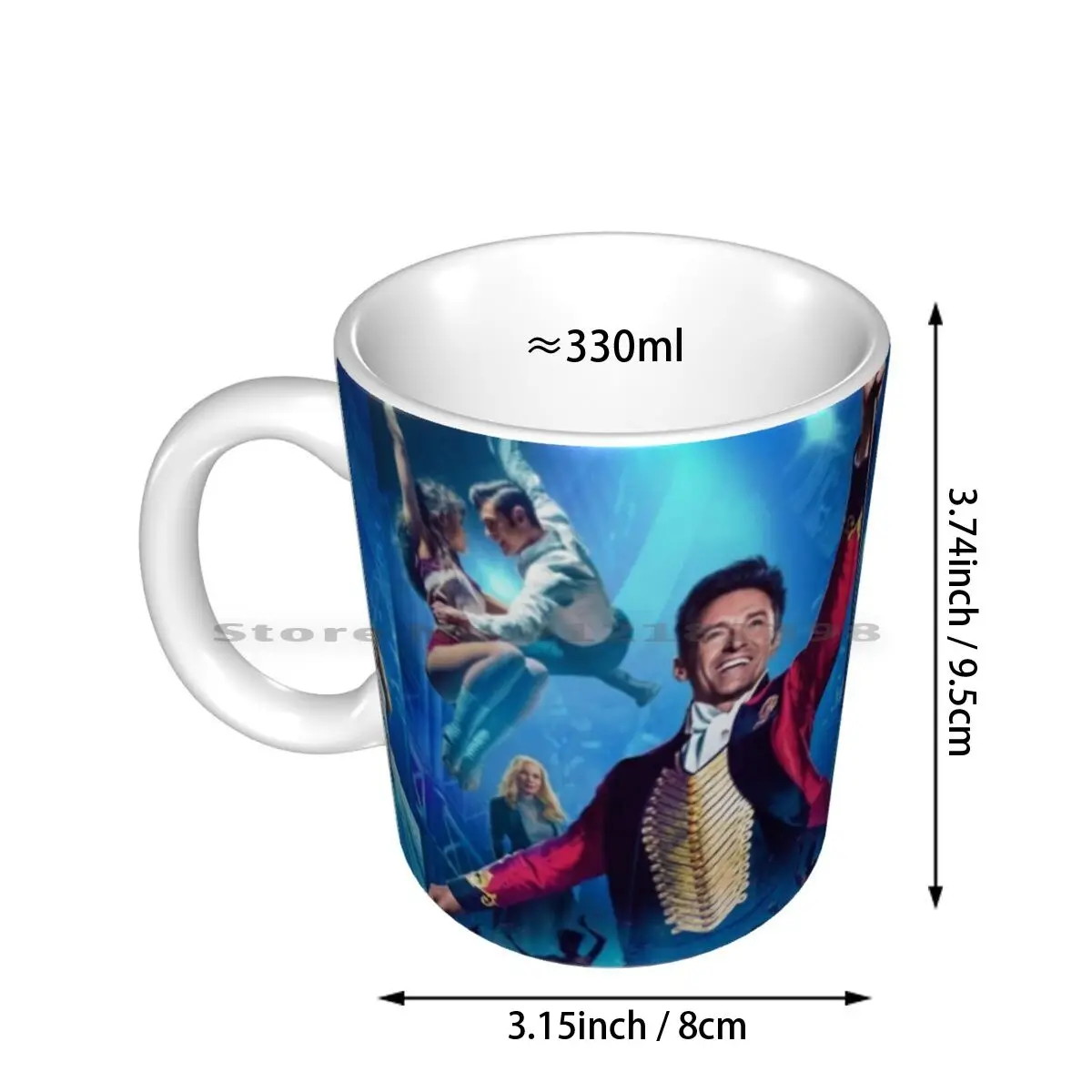 The Greatest Showman Ceramic Mugs Coffee Cups Milk Tea Mug The Greatest Showman Film Musical Hugh Jackman Zac Efron Zendaya Pt