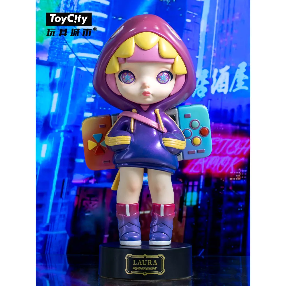 

Anime TOYCITY LAURA Gameboy Girl Figurine Action Figure Cartoon Character Model Toys Doll Collection Desktop Birthday Present