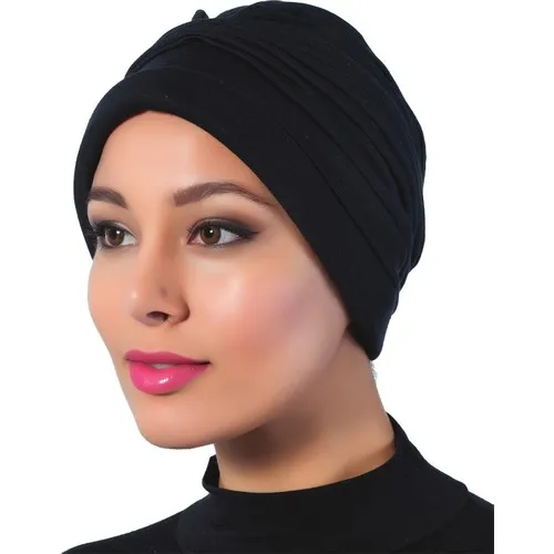 Seedlings Bamboo Burgusuz Black Hijab Bathing Cap