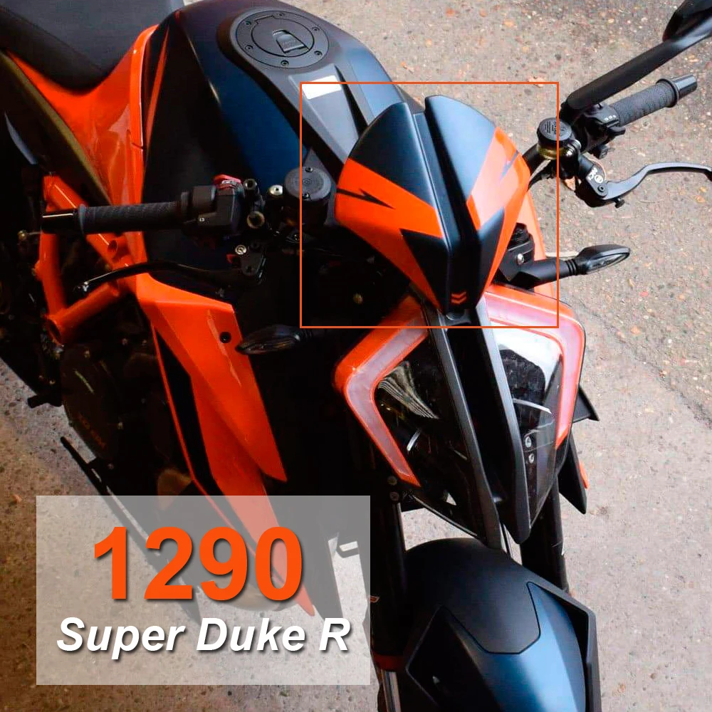 

NEW Orange High quality ABS Plastic Motorcycle Accessories Front Windshield Windscreen For 1290 Super Duke R 2020 2021