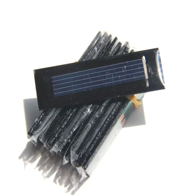 20pcs Mini 0.5V 100mA solar panel solar cells solar accessories For Science and Technology DIY Study 53*18*2.5mm Epoxy