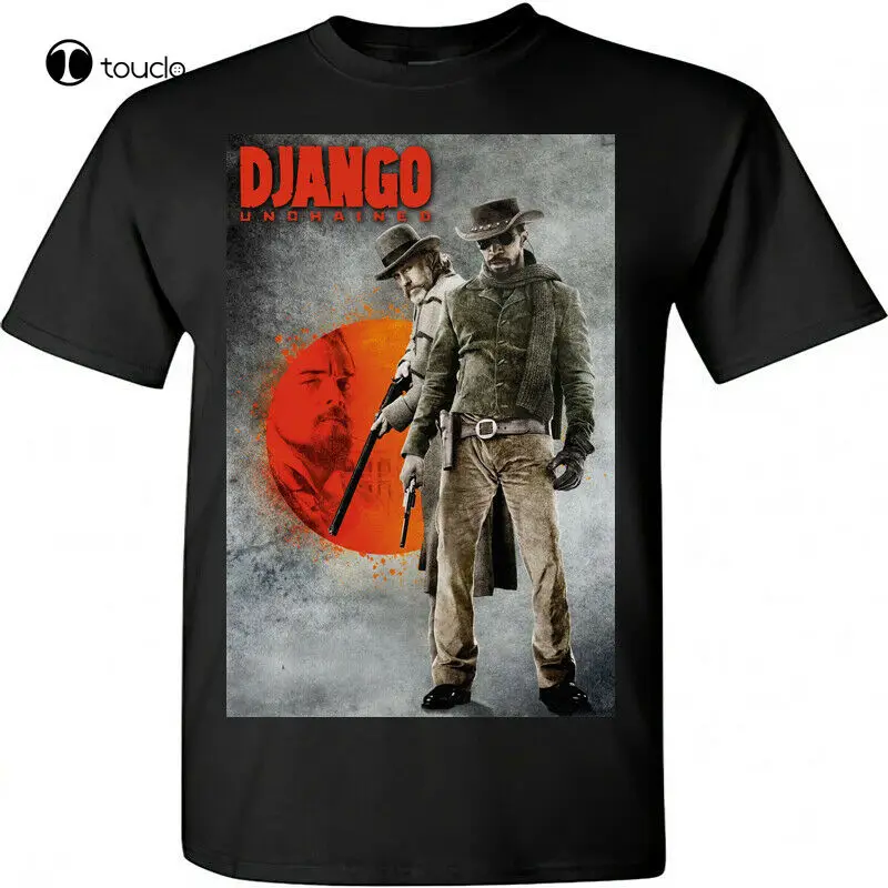 Django Unchained Movie Promo Poster M T-Shirt Quentin Tarantino Jamie Foxx Leo