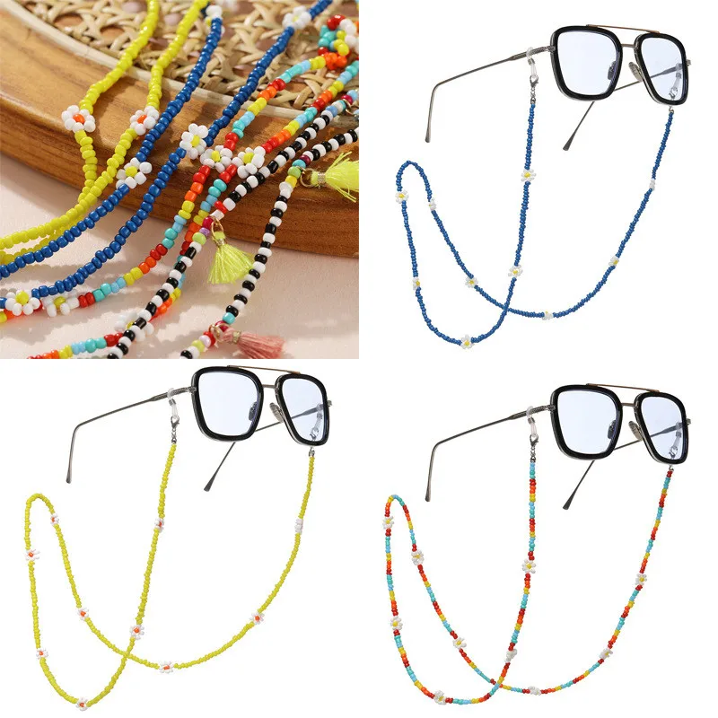 

2021 New Bohemian Glasses Chain Retro Beads Eyeglass Sunglasses Chains Spectacle Cord Neck Strap String Mask Chain Eye wear