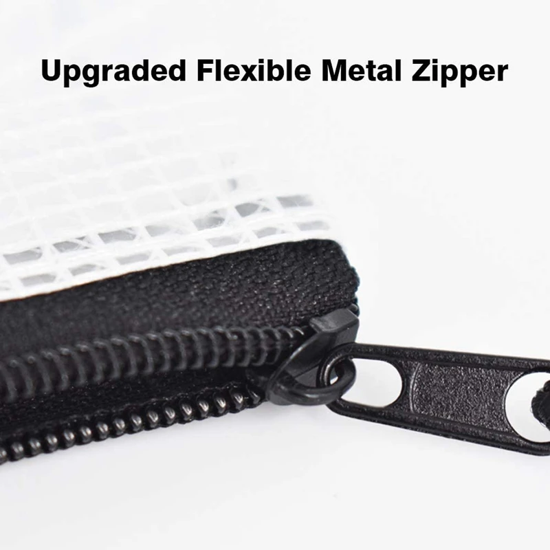 NEW-18 Pack A5 Mesh Zipper Pouch, borse per File con cerniera, borse per giochi da tavolo per forniture per ufficio scolastico e viaggi