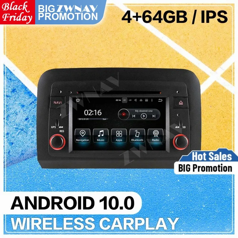 4+64G Android 10.0 Car multimedia Player for Fiat Croma 2005 2006 2007-2012 GPS Navigation audio radio auto stereo IPS head unit