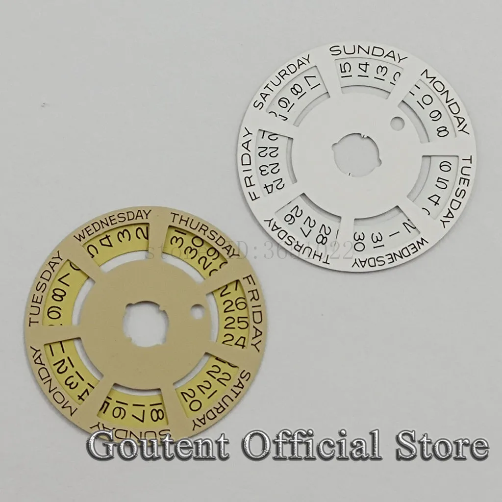 ETA2836 Miyota 8215 821A 8205 8200 DG2813 Watch Movement Large Calendar Plate Accessories Date Week 3-point Calendar Plate Paste