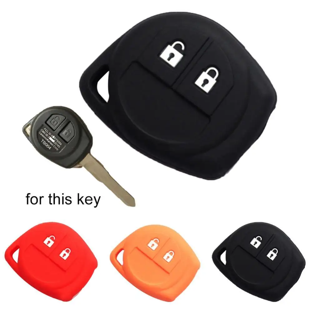 2 Buttons Remote Key Fob Silicone Cover Case for SX4 Swift Vitara Liana Jimny Alto Ignis Esteem Key shell