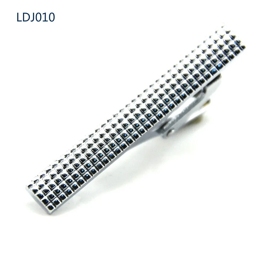 Luxury Tie Clips for Mens Copper Alloy 4cm Simple Short Tie Clip Delicates Square grid Lacquer Men Formal tie clip Accessories
