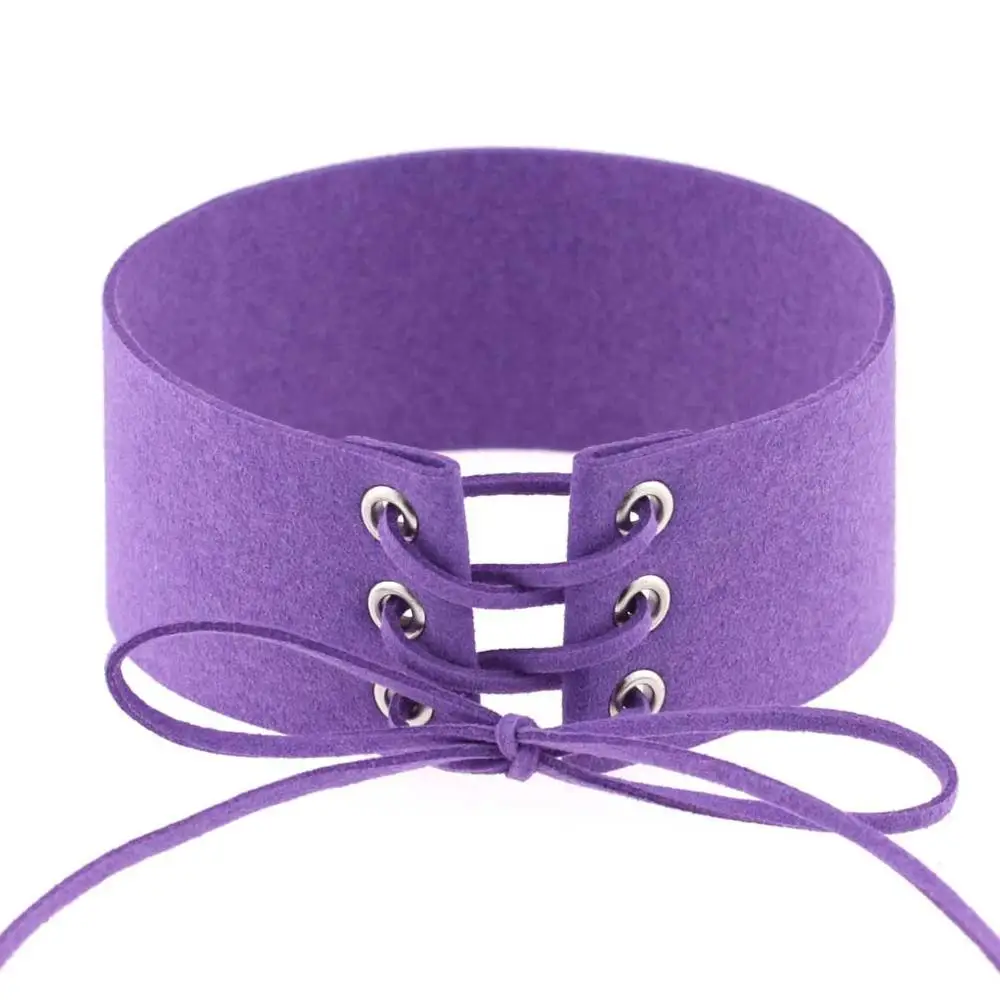 

Simple personality kua fun collar binding choker neck necklace with clavicle