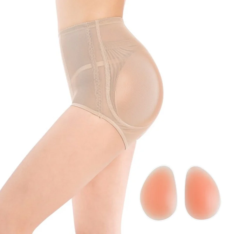 Women Silicone Insert Hip Self-Adhesive Butt Pads Fake Ass Enhancer Hip Pads Removable Hip Pad