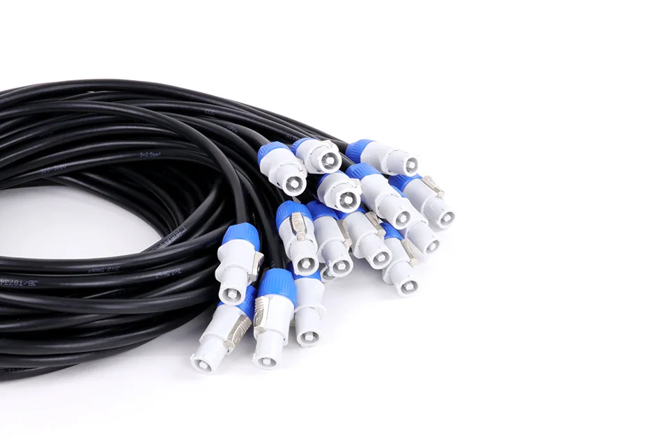 1m-10m 1-teiliger Stroma schluss für Bühnen licht, nac3fca nac3fcb Wechselstrom kabelst ecker, 250V 20a Leistung, mit ce/rohs – Detail 6