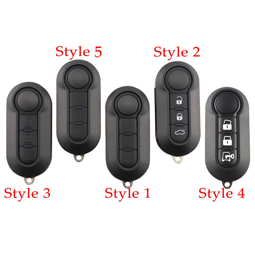 YIQIXIN Remote Car Key Shell For Fiat 500 Panda Punto Bravo Ducato For Peugeot Boxer For Citroen Jumper Replacement Fob Case Pad