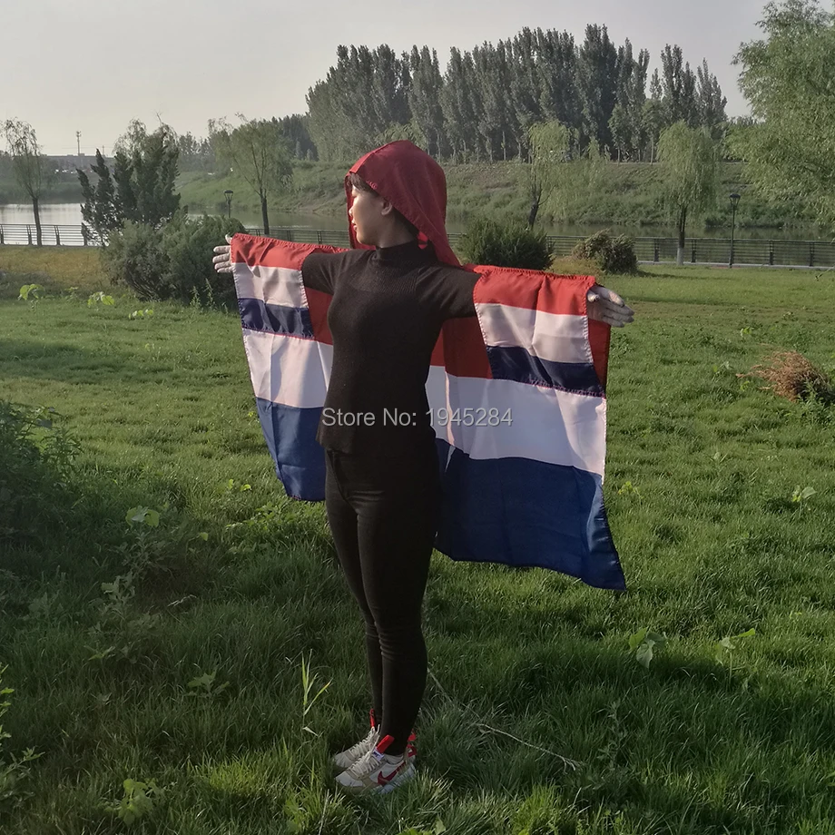 Netherlands Flag Cape Body Flag Banner 3x5ft 150x90cm Polyester World Country Sports Fans Flag Cape