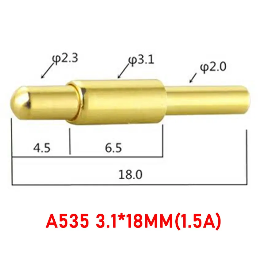 YUXI 1PCS Current ฤดูใบไม้ผลิโหลด Pogo Pin ชายหญิง Connector Heavy Current แบตเตอรี่เชื่อมต่อ POGOPIN หัวชาร์จ