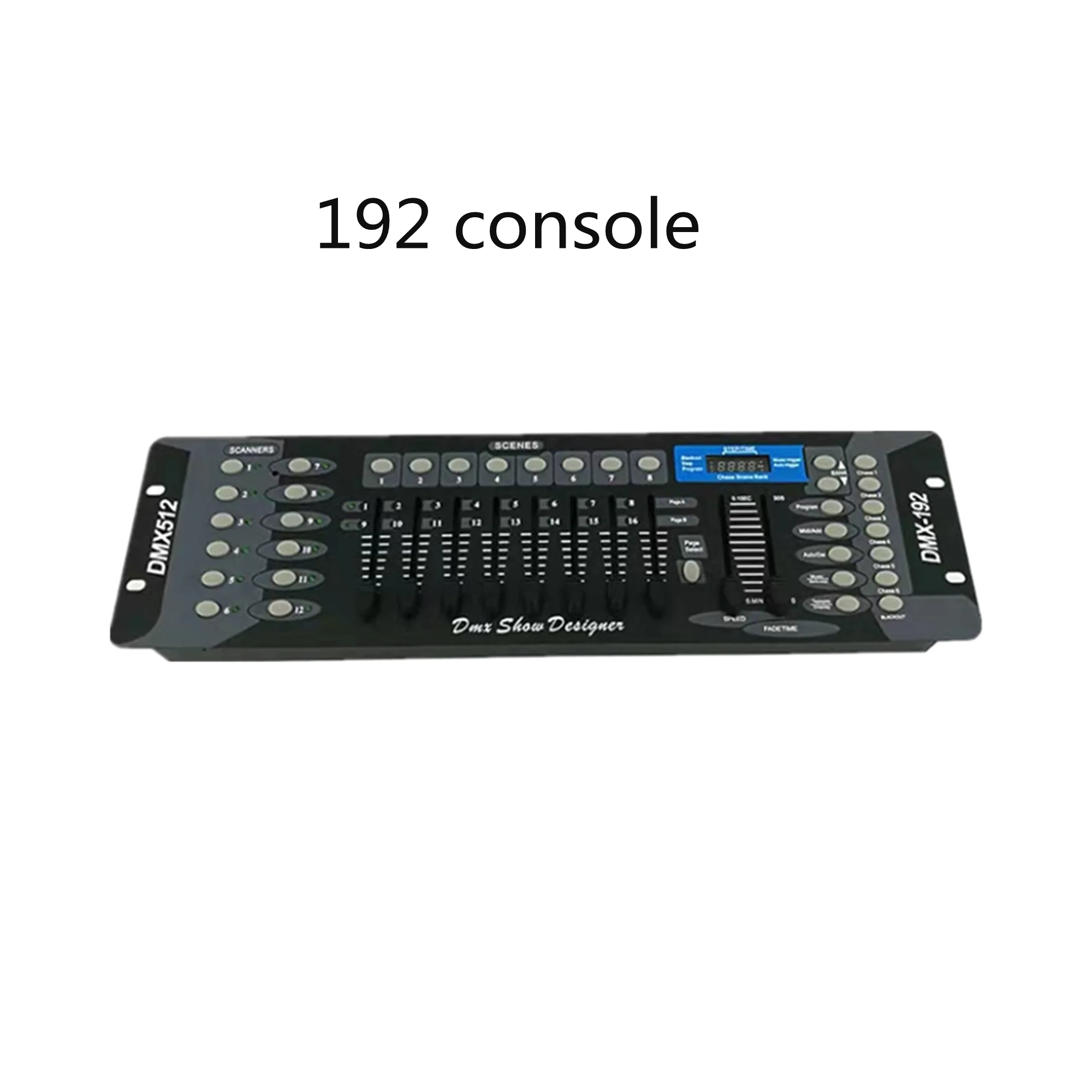 

The console can be used for effect lights such as par lights, laser lights, etc. 192 console