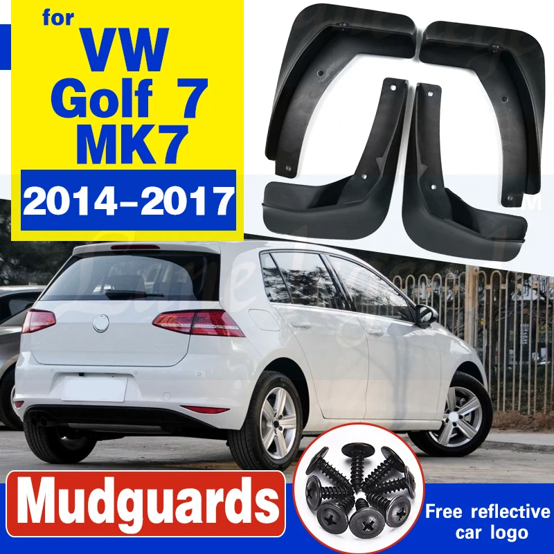 for Volkswagen VW Golf 7 Mk7 2014~2017 Mudflap Fender Mud Flaps Guard Splash Flap Mudguards Accessories 2014 2015 2016 2017 2018