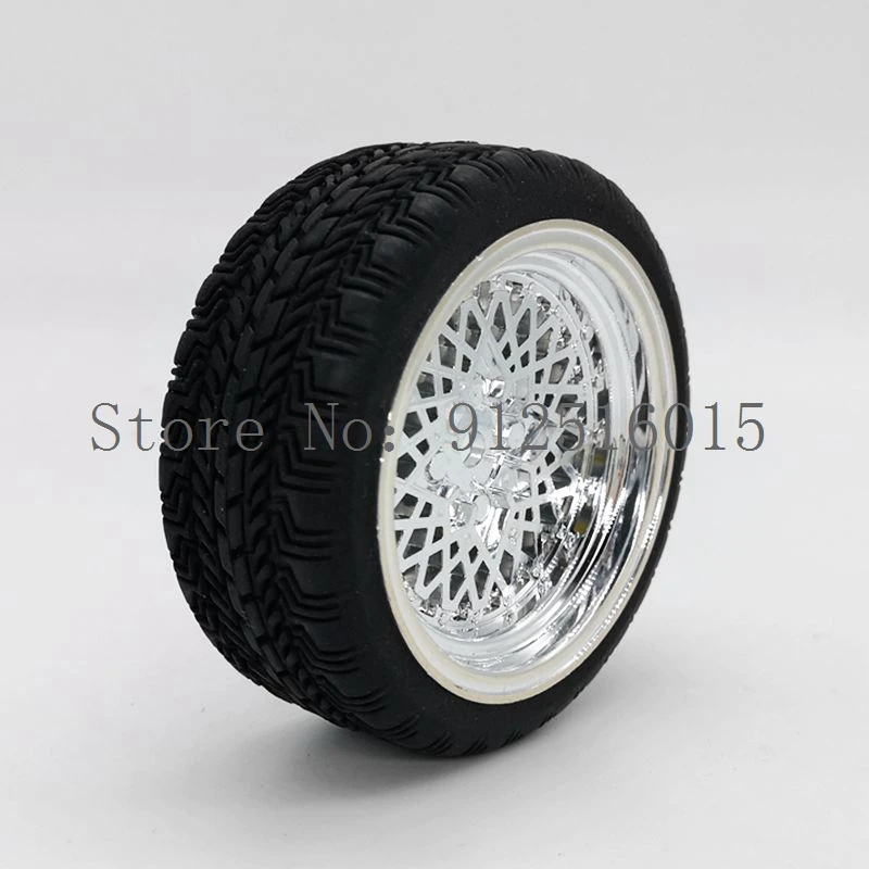 4pcs 1/10 Remote Control Car RC Soft Rubber Touring Tire Tyre Wheel Rim for 1:10 Touring Car Racing Tires Flat Tire