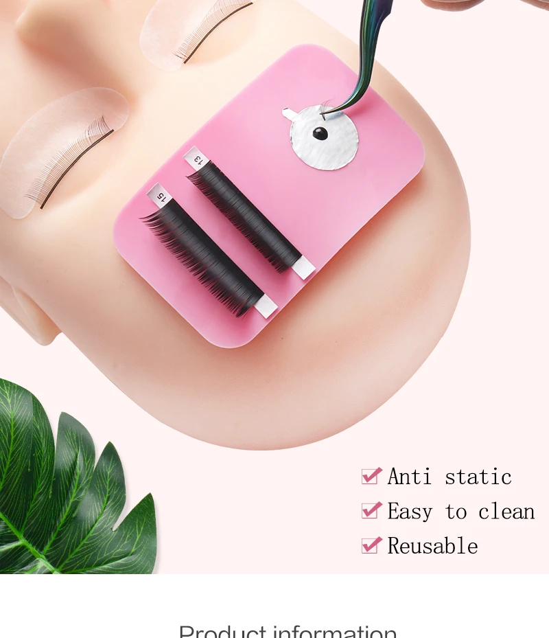 Wiederverwendbares Silikon-Stirnpad für Wimpernverlängerung, Klebepad, Make-up-Werkzeug, Wimpernverlängerungs-Zubehör – Detail 1