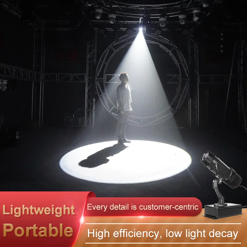 30w Led Follow Spot Light LED Lights Professional Profile DMX Follow Spot Projector Logo Projector for Party Stage Show