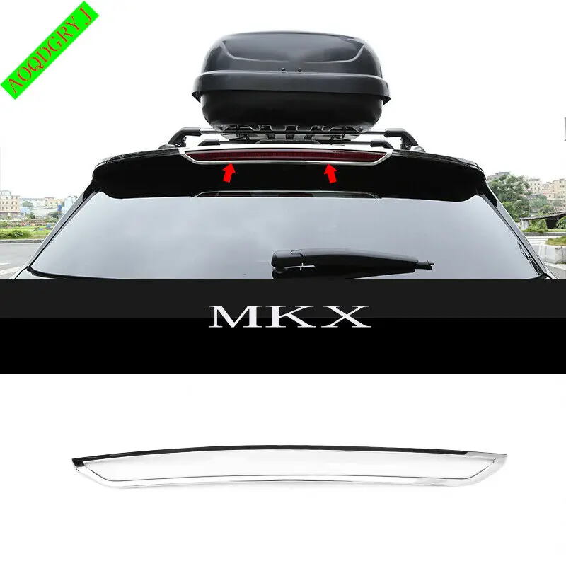

Подходит для Lincoln MKX 2015-2018 ABS, хромированный задний спойлер, крыло, стоп светильник, литье, отделка, крышка, литье, Стайлинг, аксессуары, 1 шт.