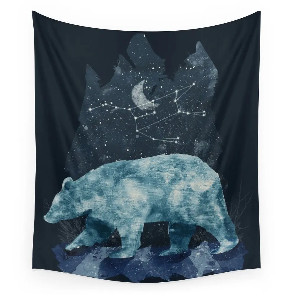 

The Great Bear Tapestry Wall Hanging Tapestry Wall Carpet Psychedelic Tapiz Witchcraft Wall Art Decor Cloth