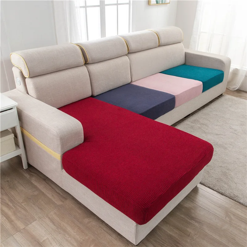 High elastic solid color non-slip sofa cover all-inclusive four seasons universal sofa cushion sofa cover combination