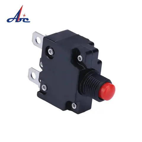 1PC Push To Reset Thermal Switch Bakelite Red Button Circuit Breaker Current Overload Protector Switch 2A 5A 10A 15A 20A 25A 30A