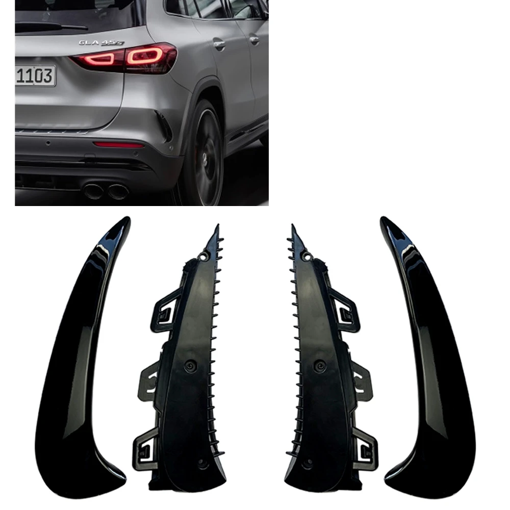 

For Mercedes Benz GLA Class H247 GLA200 GLA260 GLA35 AMG Line 2020+ Rear Bumper Side Air Vent Cover Trim Boot Splitter Spoiler