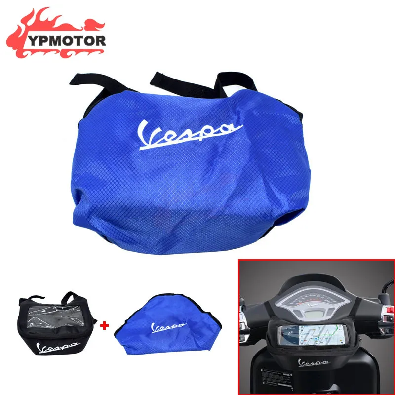 Motorcycle Handlebar Bag Fuel Tank Bag Windscreen Bag Mobile Phone Touch Screen Earphone Bag for For Vespa GTS 125 250 300 300ie